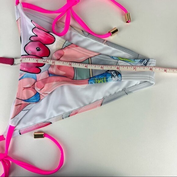 NWT - Fashion Nova,Nights in Shibuya 2 pc Bikini. Size: M.Color:Pink/Multicolour - Picture 10 of 11